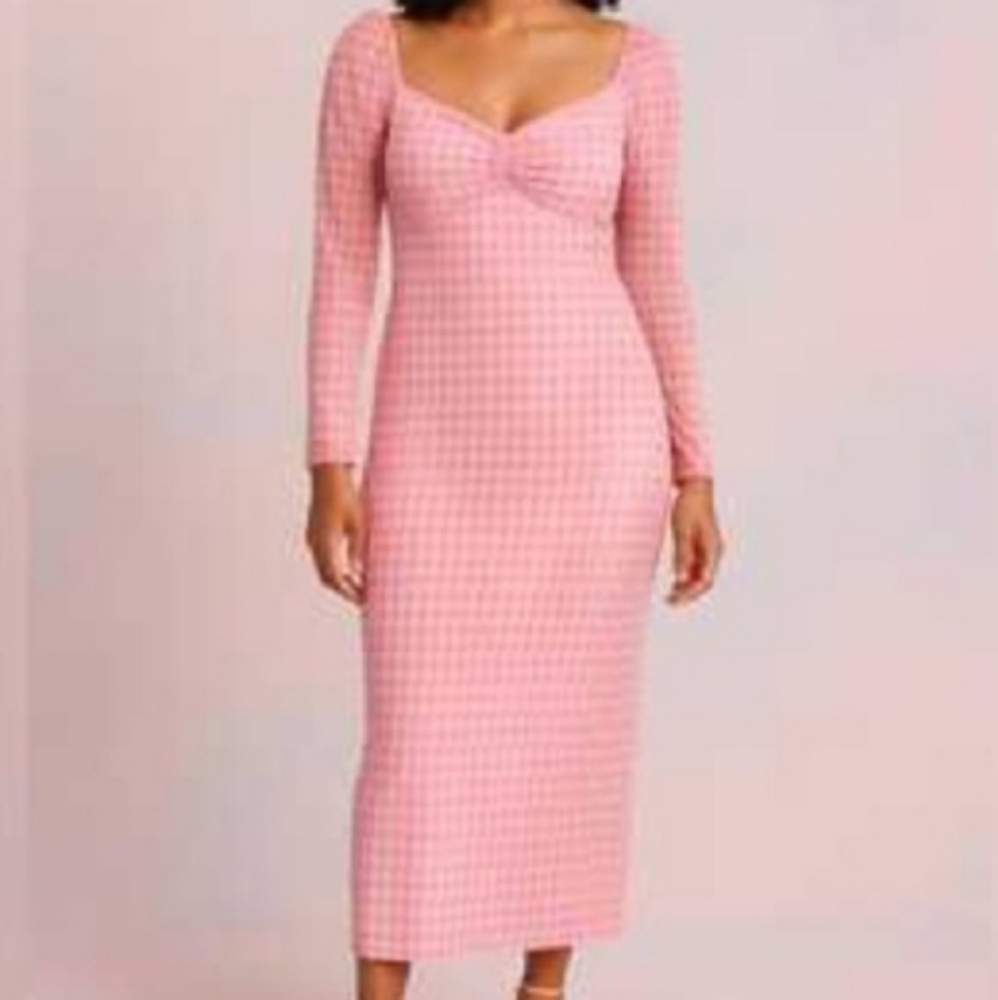 🐠House Of AAMA Women's A-Line Midi Dress Tik Tok NWT!